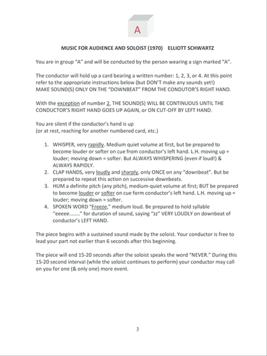 [Schwartz] Music for Audience and Soloist Small Ensemble scores gallery preview page 5