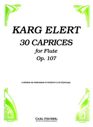 Book cover for 30 Caprices for Flute