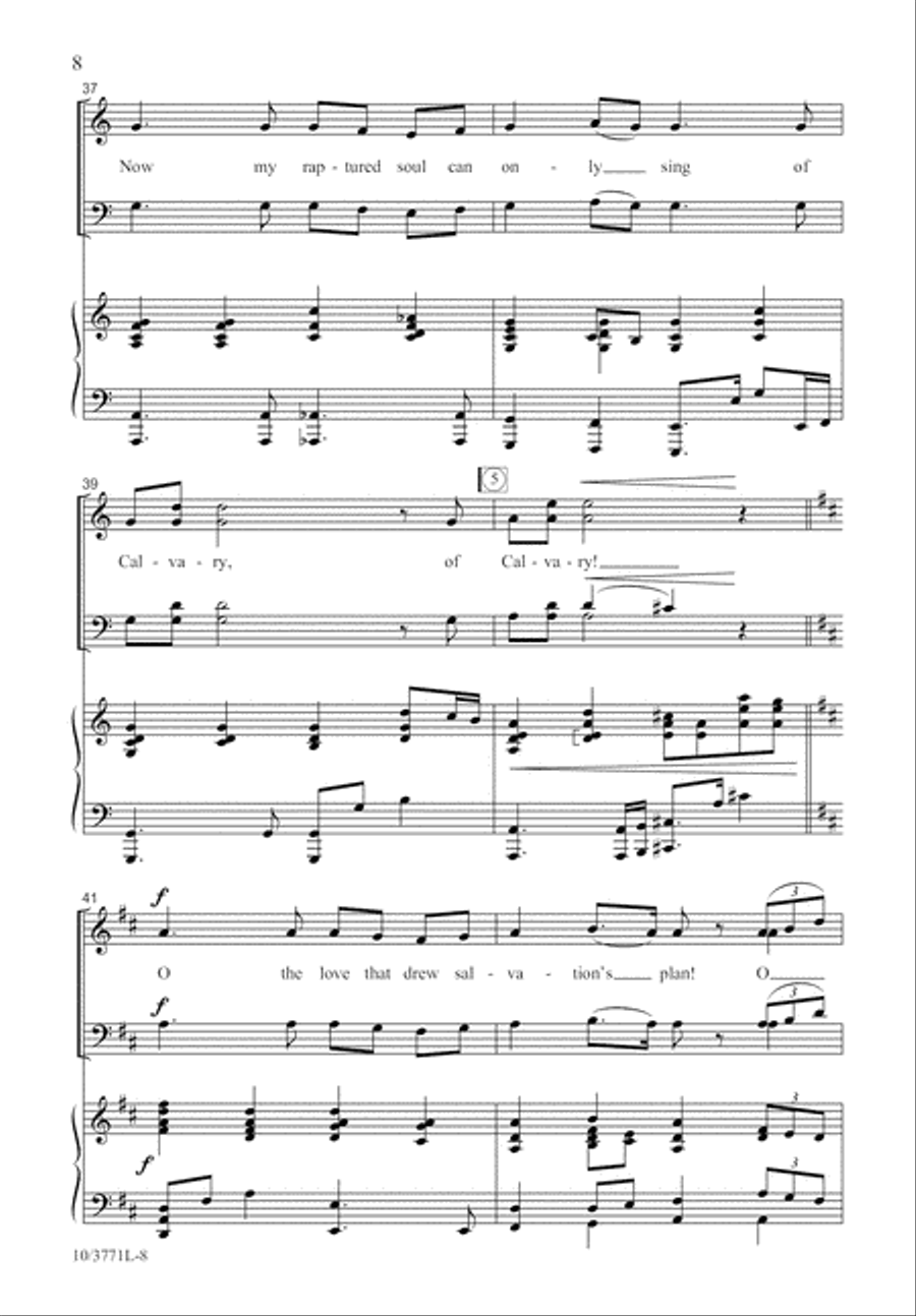 At Calvary At Calvary 4-Part scores gallery preview page 8