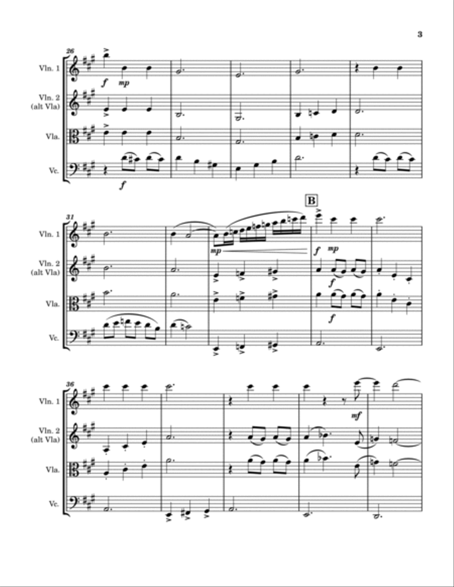 Good Omens (theme) String Trio scores gallery preview page 3