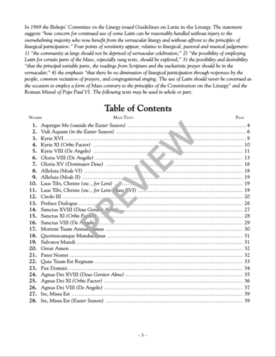 Latin Gregorian Chant Mass Accompaniment Mass scores gallery preview page 8