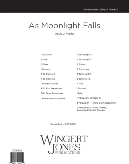 As Moolinght Falls - Full Score