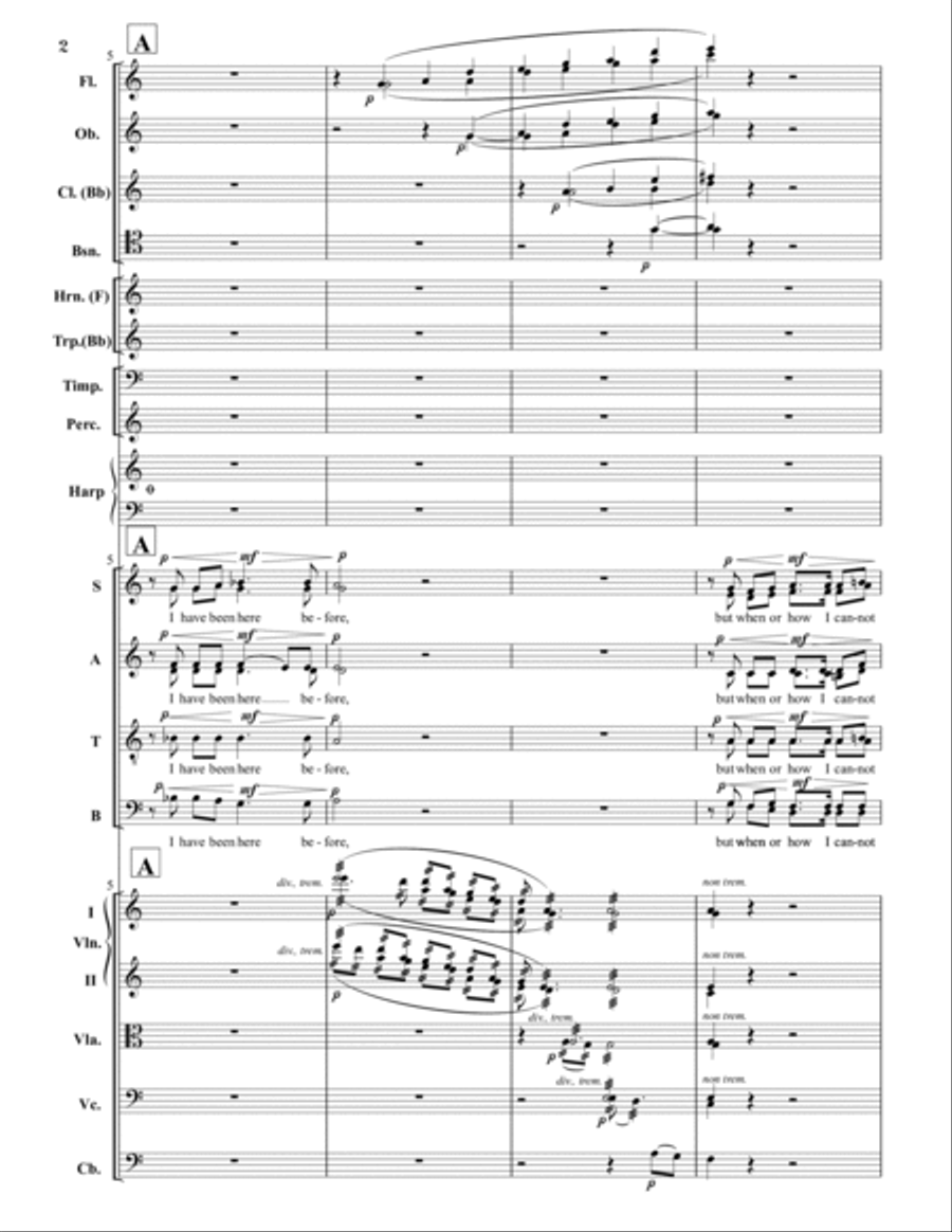 Rossetti Interludes (Full Score) - Score Only Full Orchestra scores gallery preview page 6
