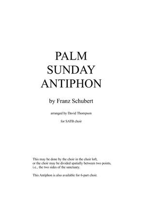Palm Sunday Antiphon