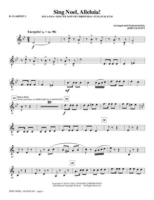 Sing Noel, Alleluia! - Bb Clarinet 1