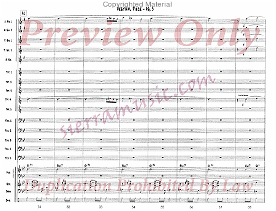 Festival Piece Big Band scores gallery preview page 6