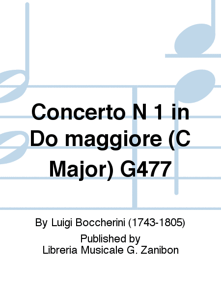 Concerto N 1 in Do maggiore (C Major) G477