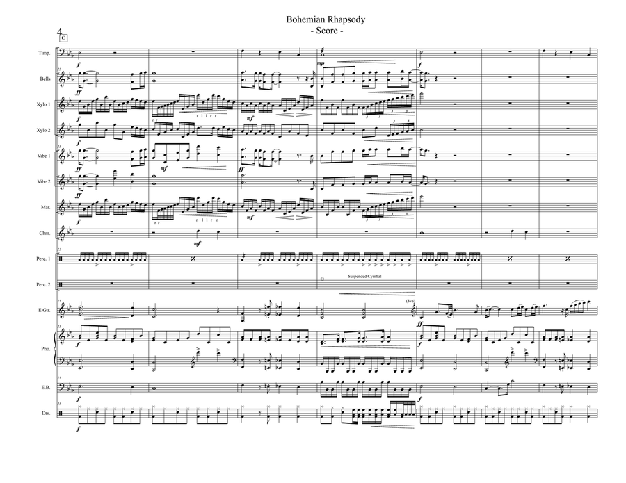 Bohemian Rhapsody School and Community scores gallery preview page 4