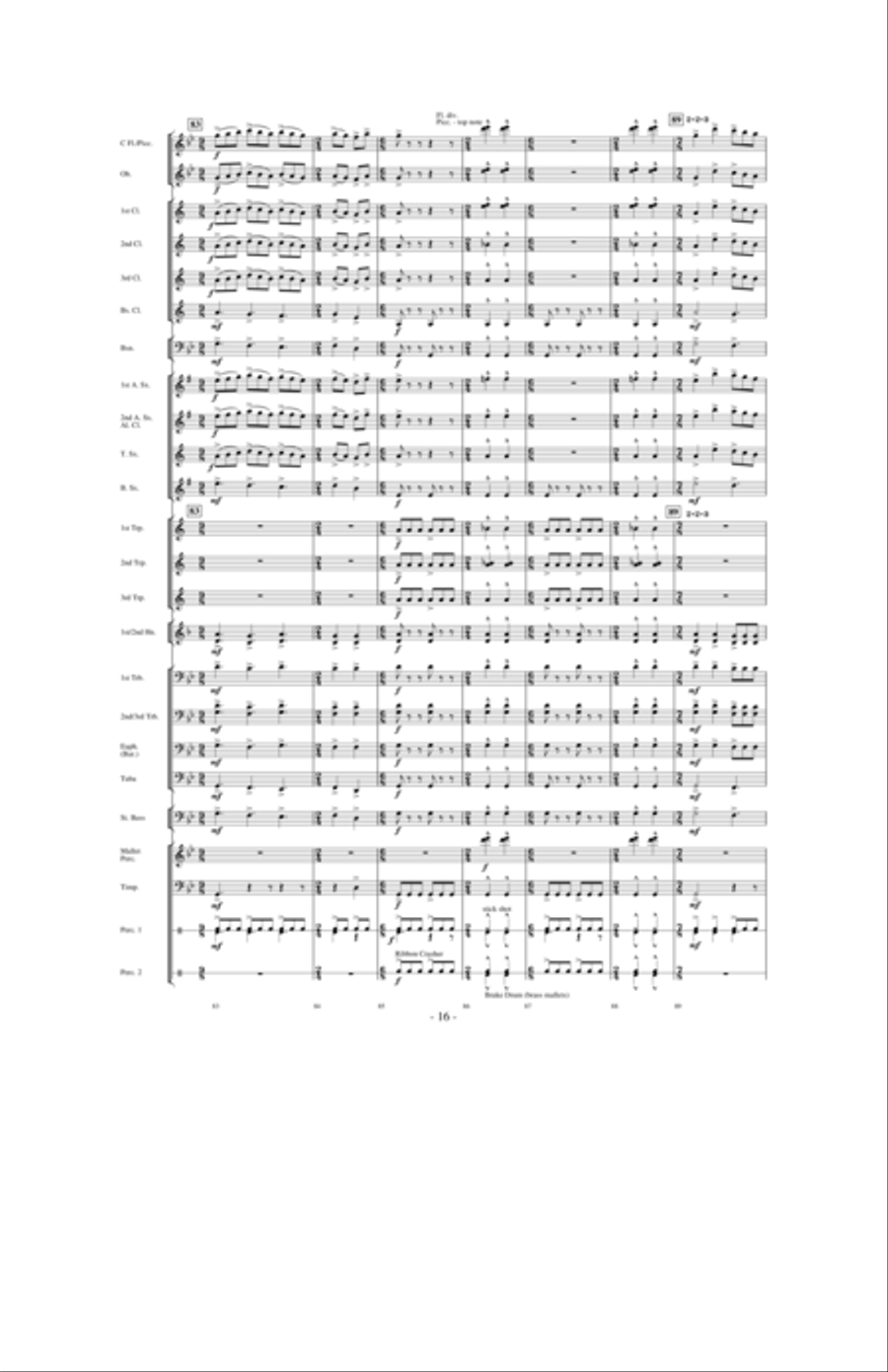 Flight of Valor Concert Band scores gallery preview page 15