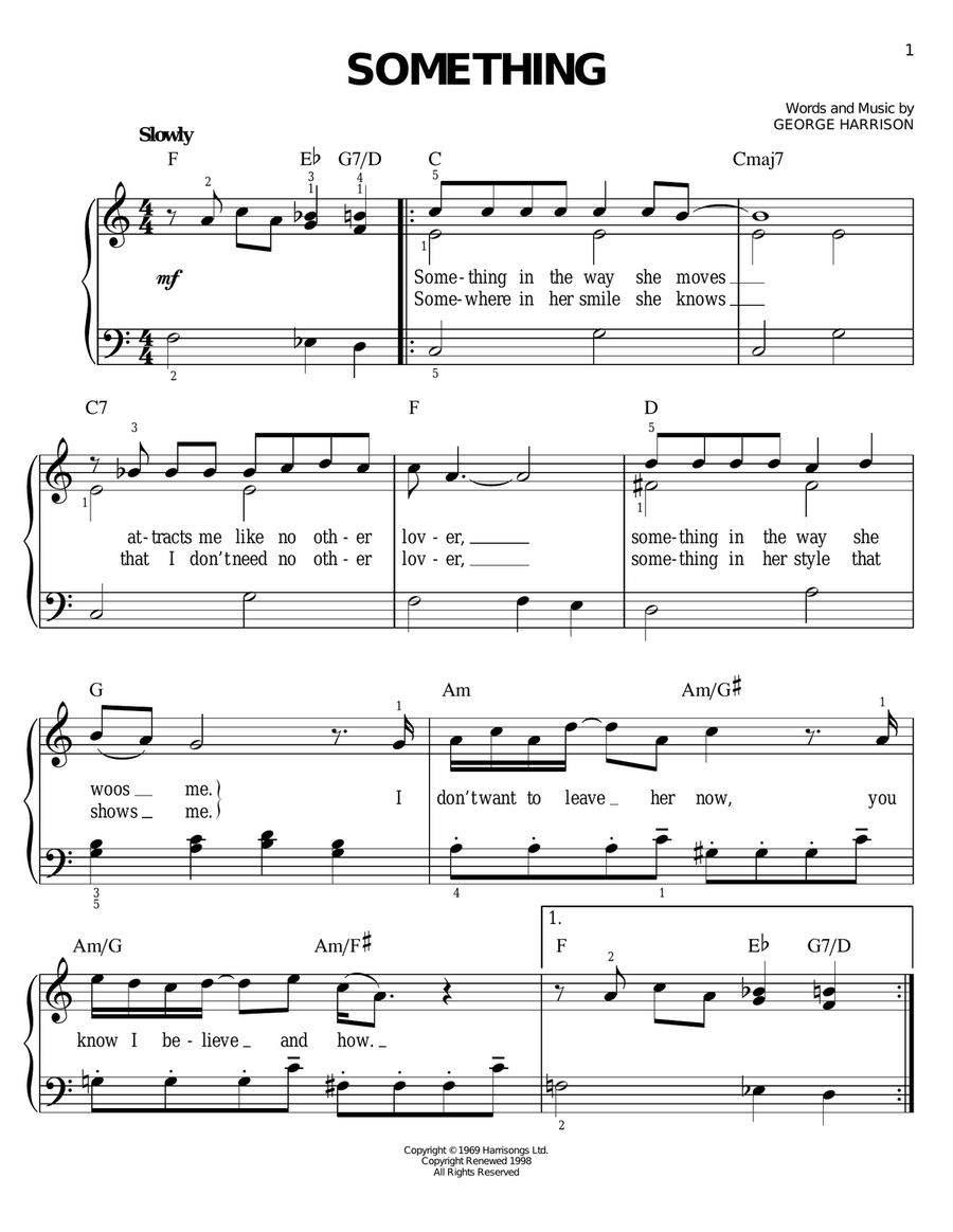Something Easy Piano scores gallery preview page 1