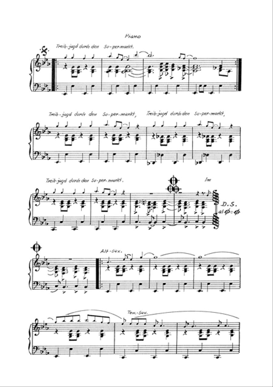 Treibjagd Durch Den Supermarkt Orchestra scores gallery preview page 5