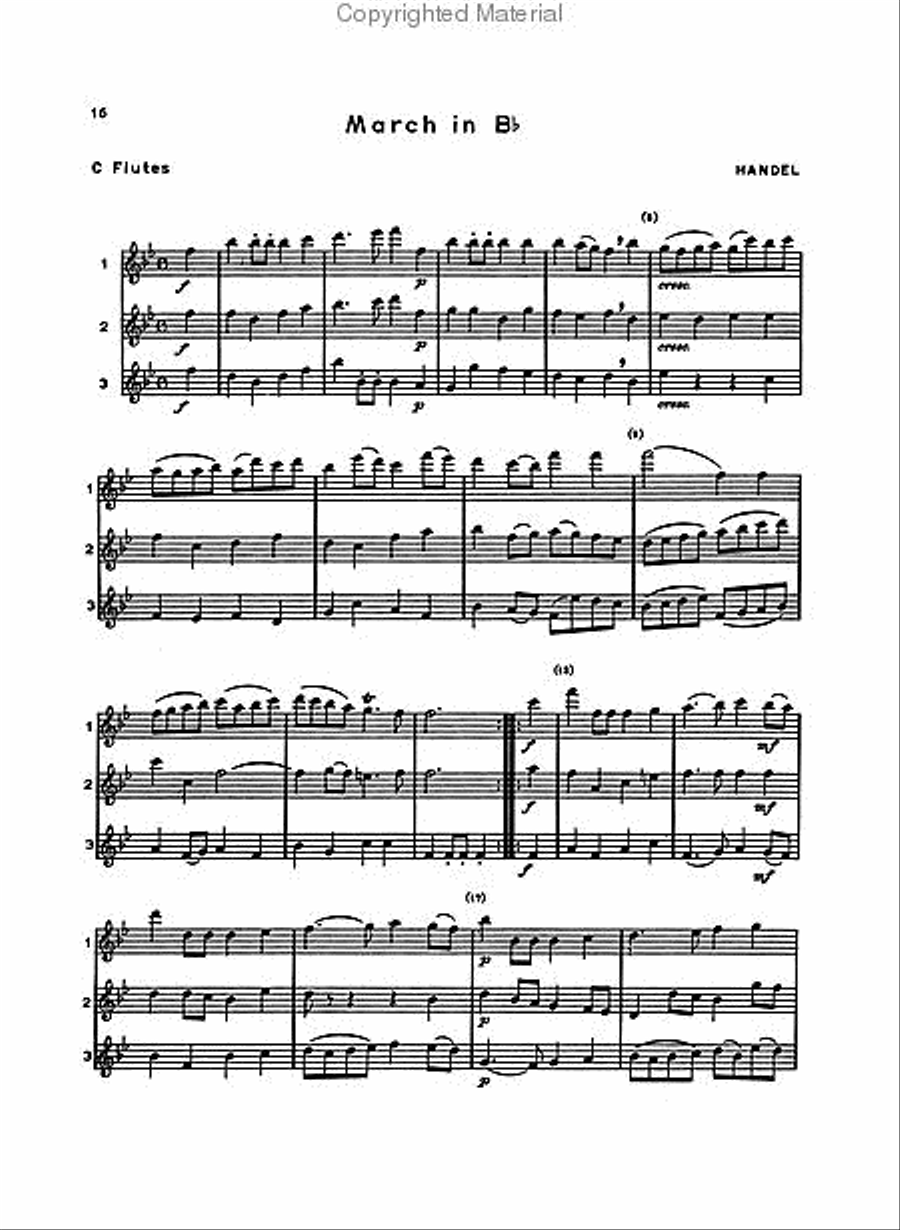 Chamber Music for Three Flutes Flute Trio scores gallery preview page 3