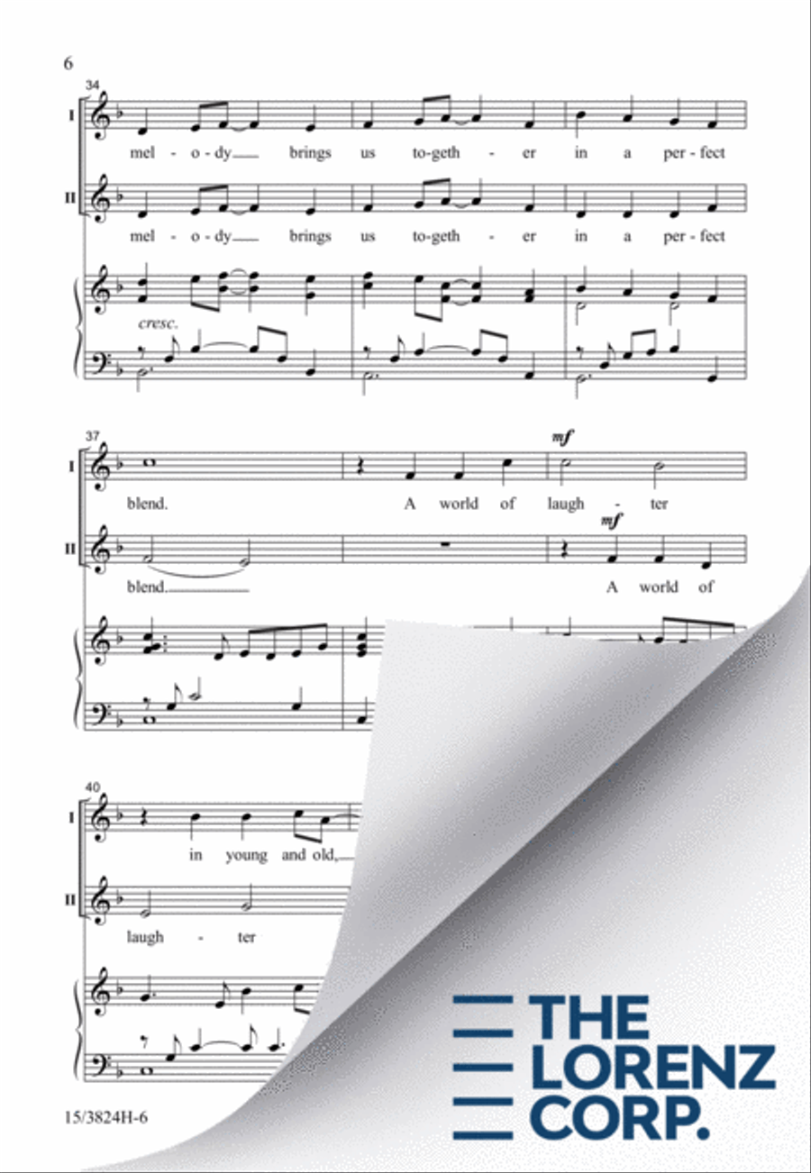 A World of Music 2-Part scores gallery preview page 7