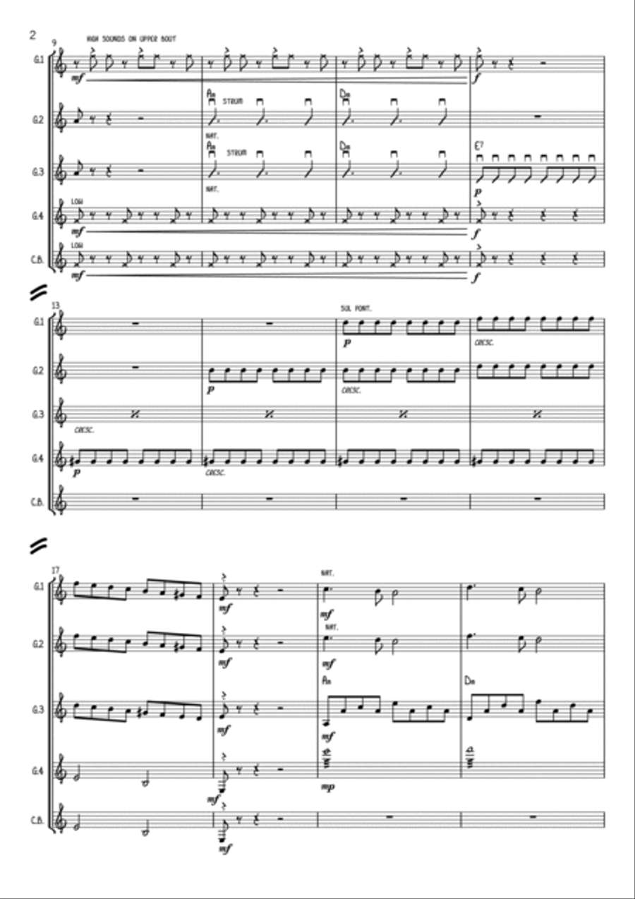 Quien Sera Quien Sera Electric Guitar scores gallery preview page 2