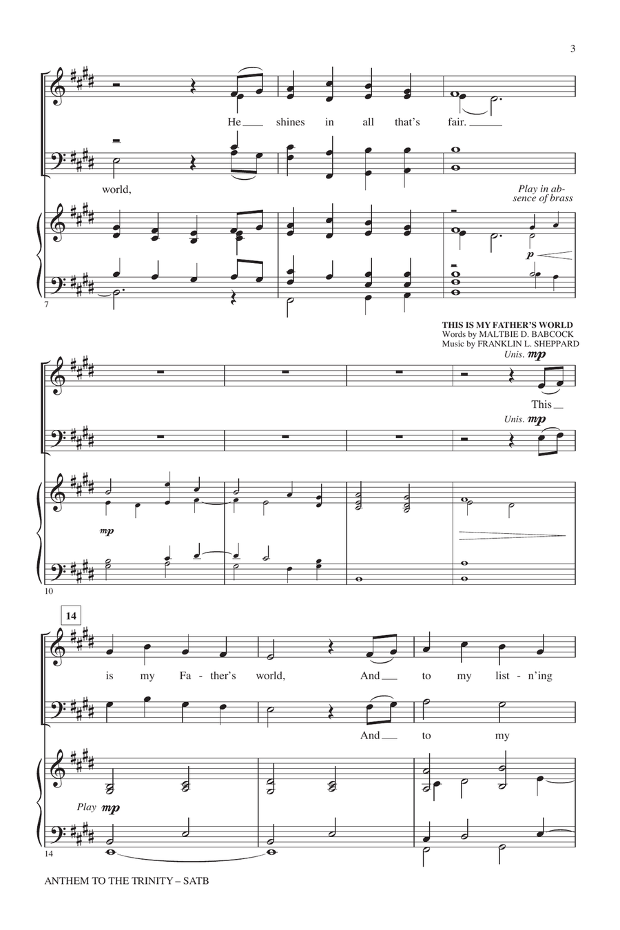 Anthem Of Trinity Anthem Of Trinity 4-Part scores gallery preview page 2