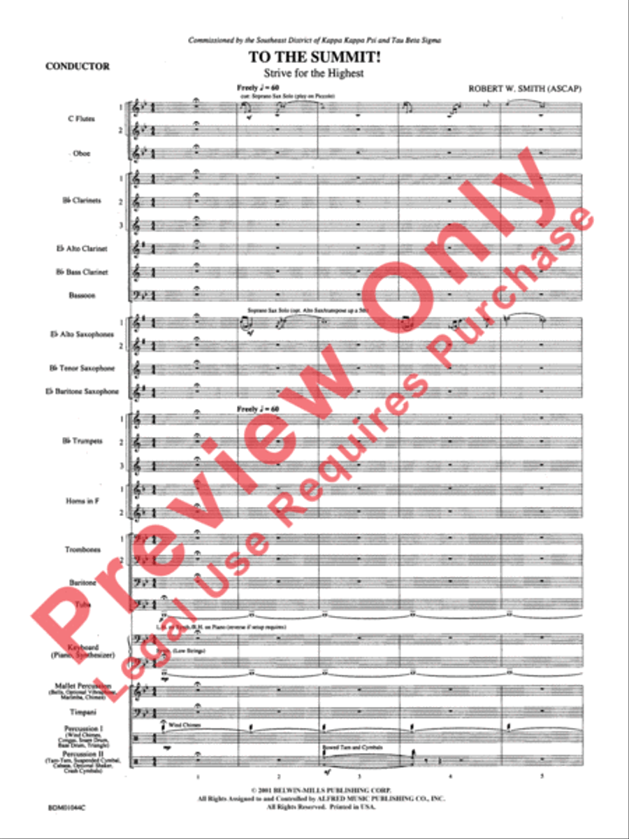 To the Summit! (Strive for the Highest) Concert Band scores gallery preview page 5