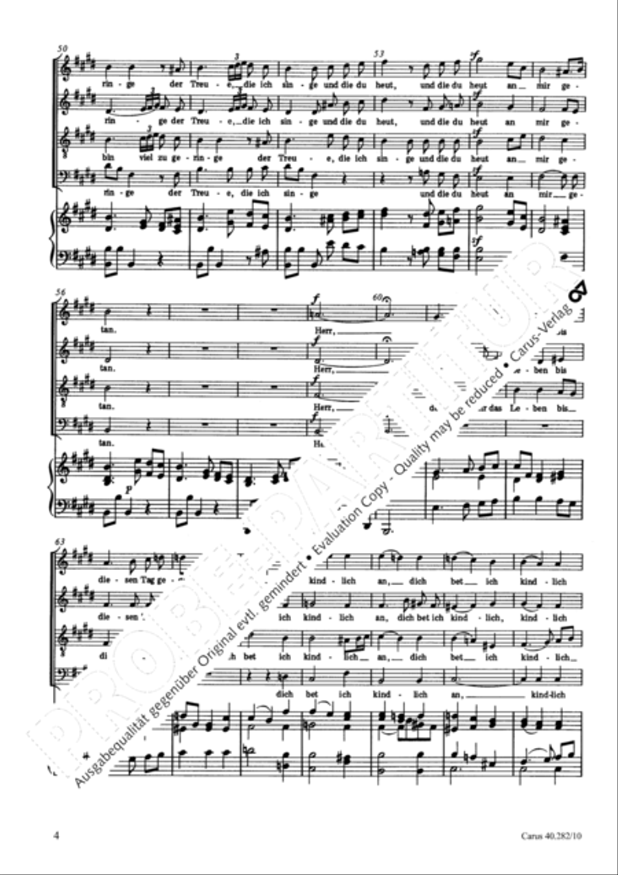 Abendlied zu Gott 4-Part scores gallery preview page 5