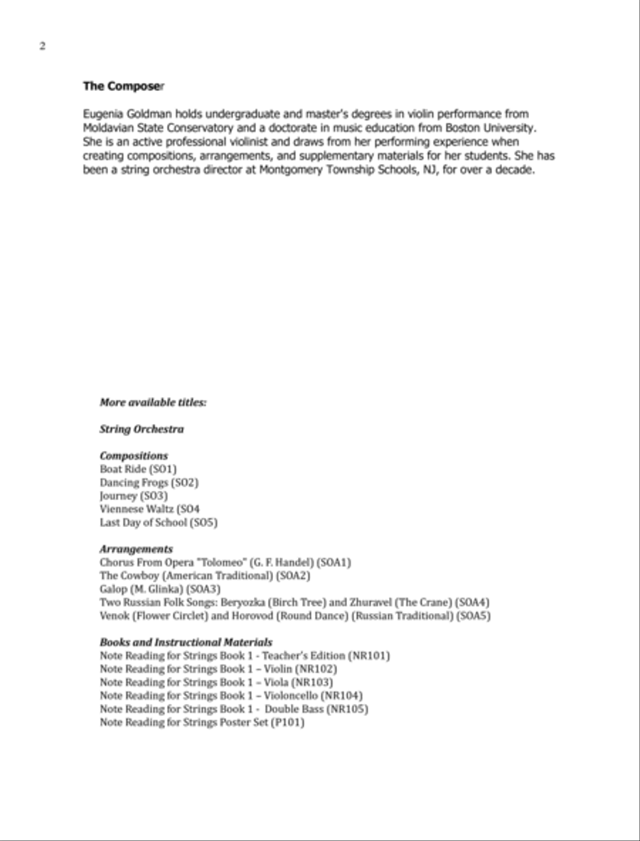 March of the Apprentices String Orchestra scores gallery preview page 2