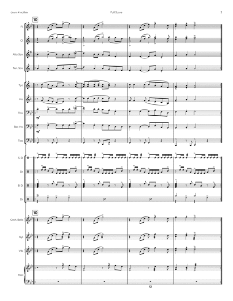 Money For Nothing Marching Band scores gallery preview page 3