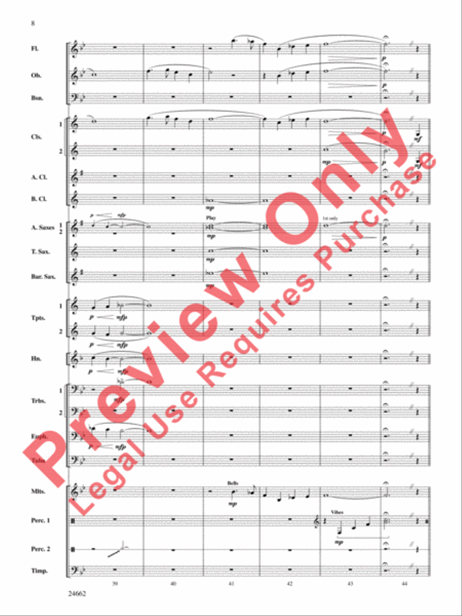 Timber City Trilogy Concert Band scores gallery preview page 9