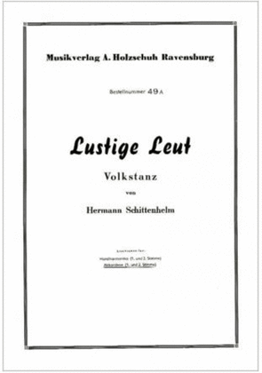 Book cover for Lustige Leut, Volkstanz