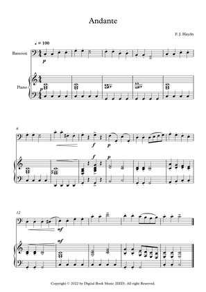 Andante (Surprise Symphony) - Franz Joseph Haydn (Bassoon + Piano)