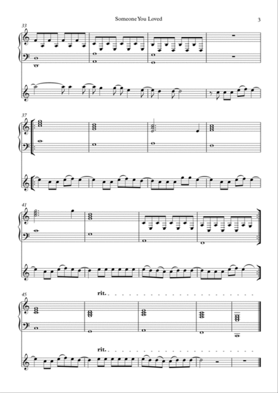 Someone You Loved Someone You Loved Violin Solo scores gallery preview page 3
