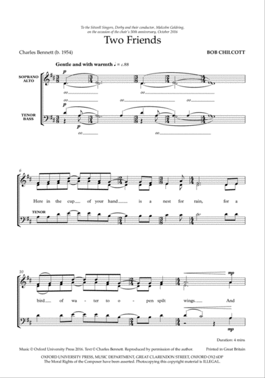 Two Friends 4-Part scores gallery preview page 2
