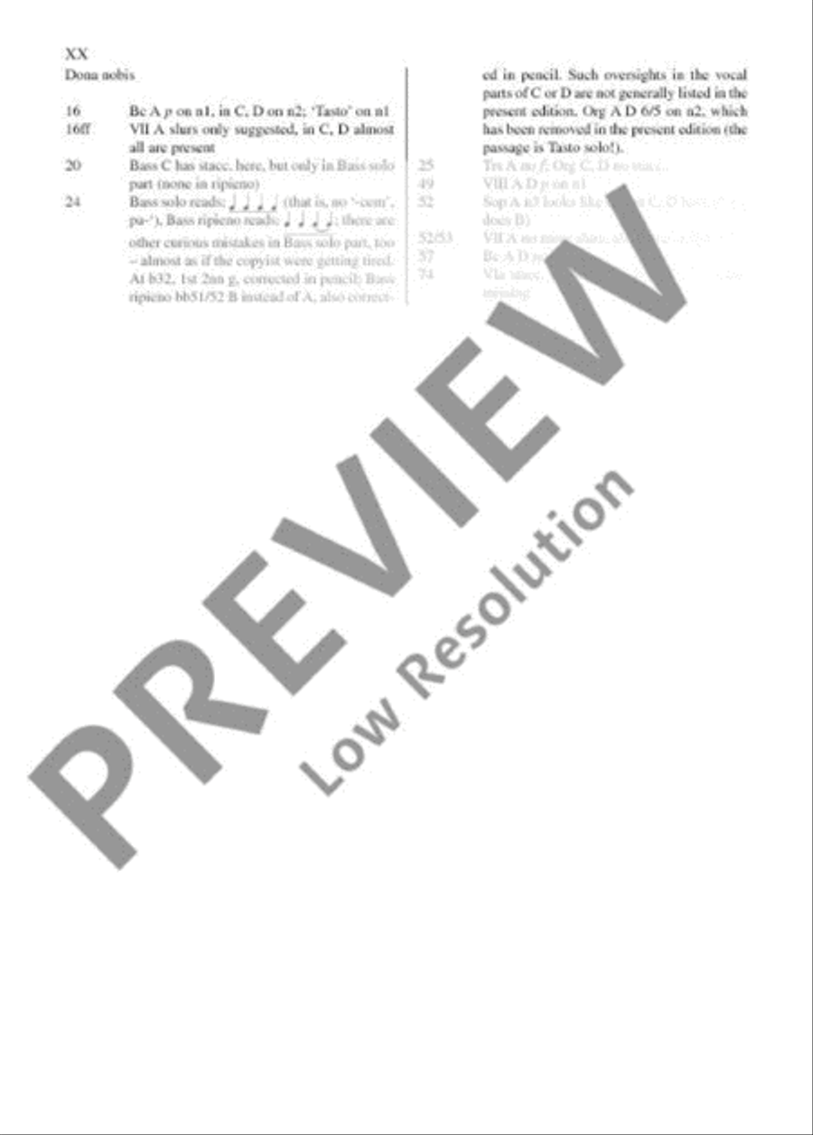 Missa in Angustiis D minor 4-Part scores gallery preview page 21