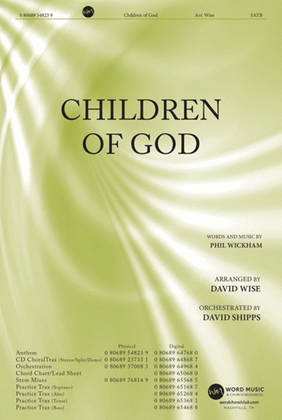 Book cover for Children of God - CD ChoralTrax