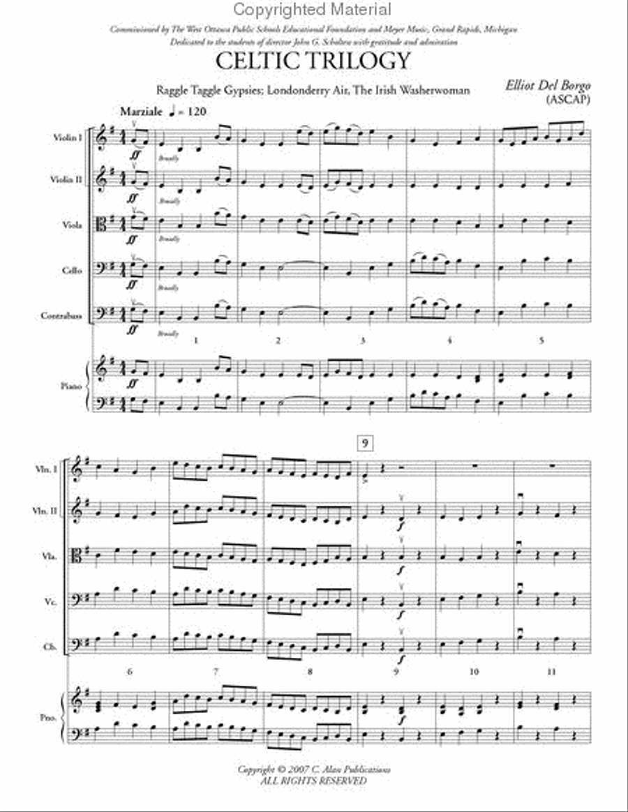 Celtic Trilogy String Orchestra scores gallery preview page 2