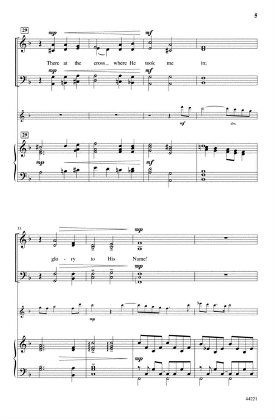 Glory to His Name 4-Part scores gallery preview page 4