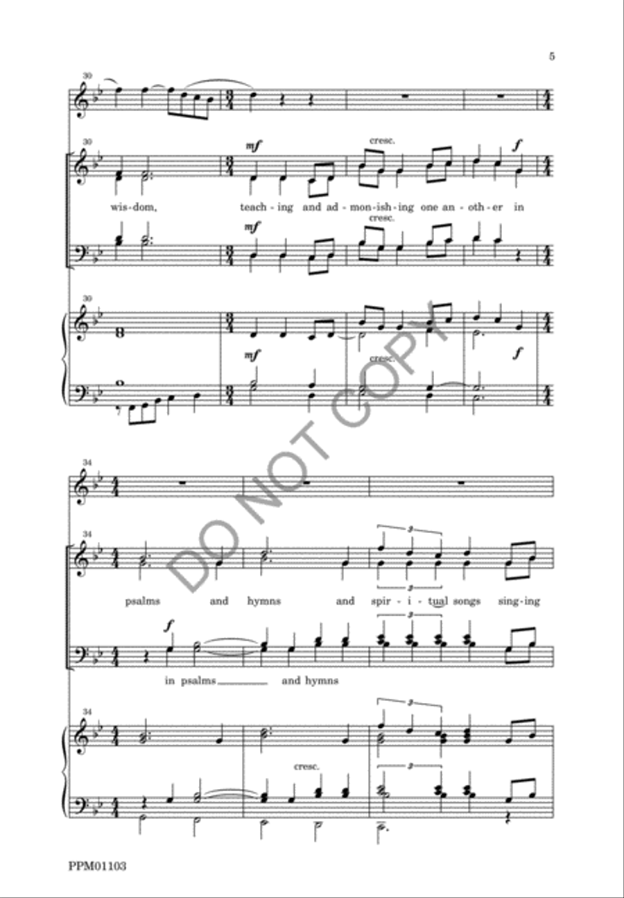 If You Would be Risen with Christ 4-Part scores gallery preview page 8