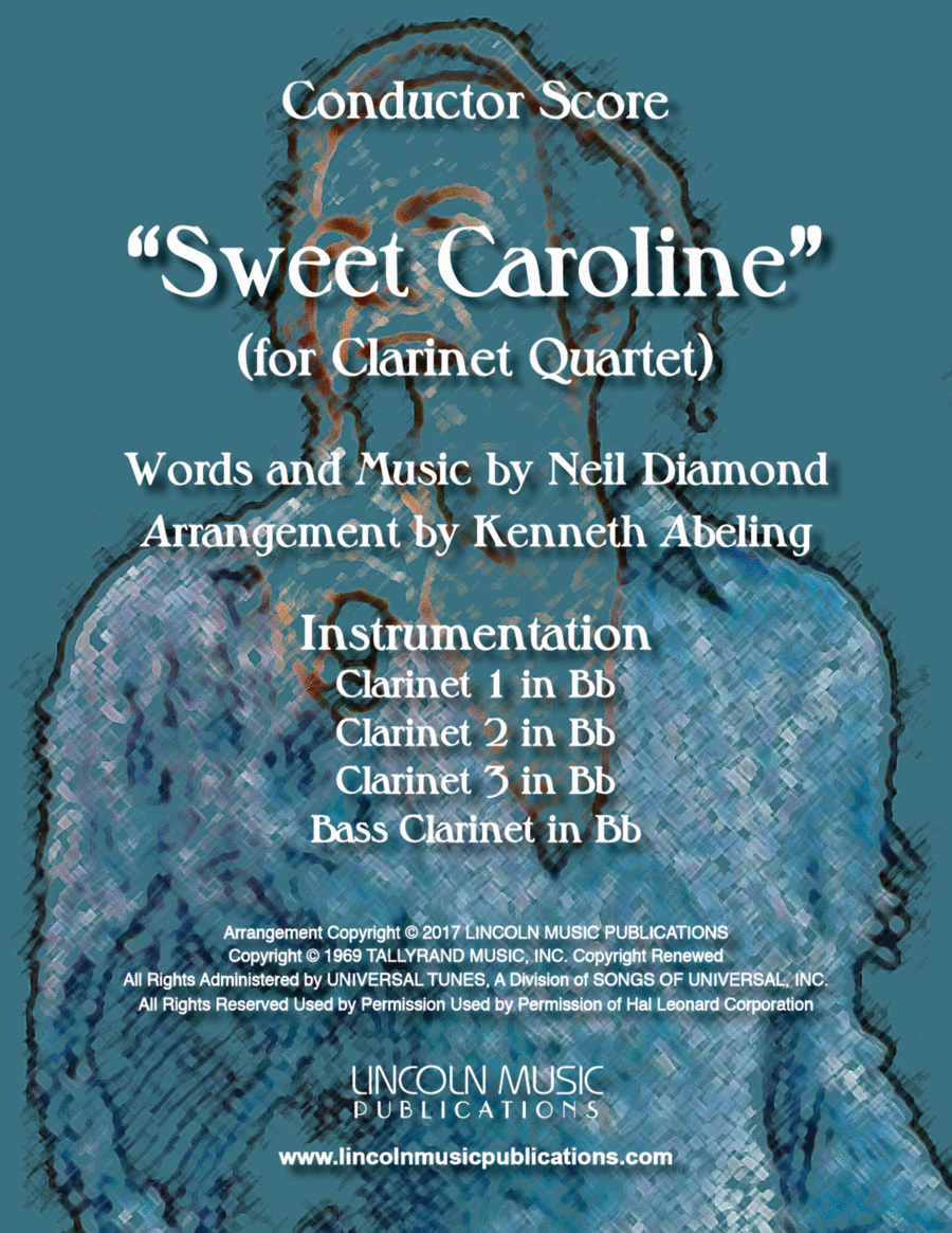Sweet Caroline Woodwind Quartet scores gallery preview page 1
