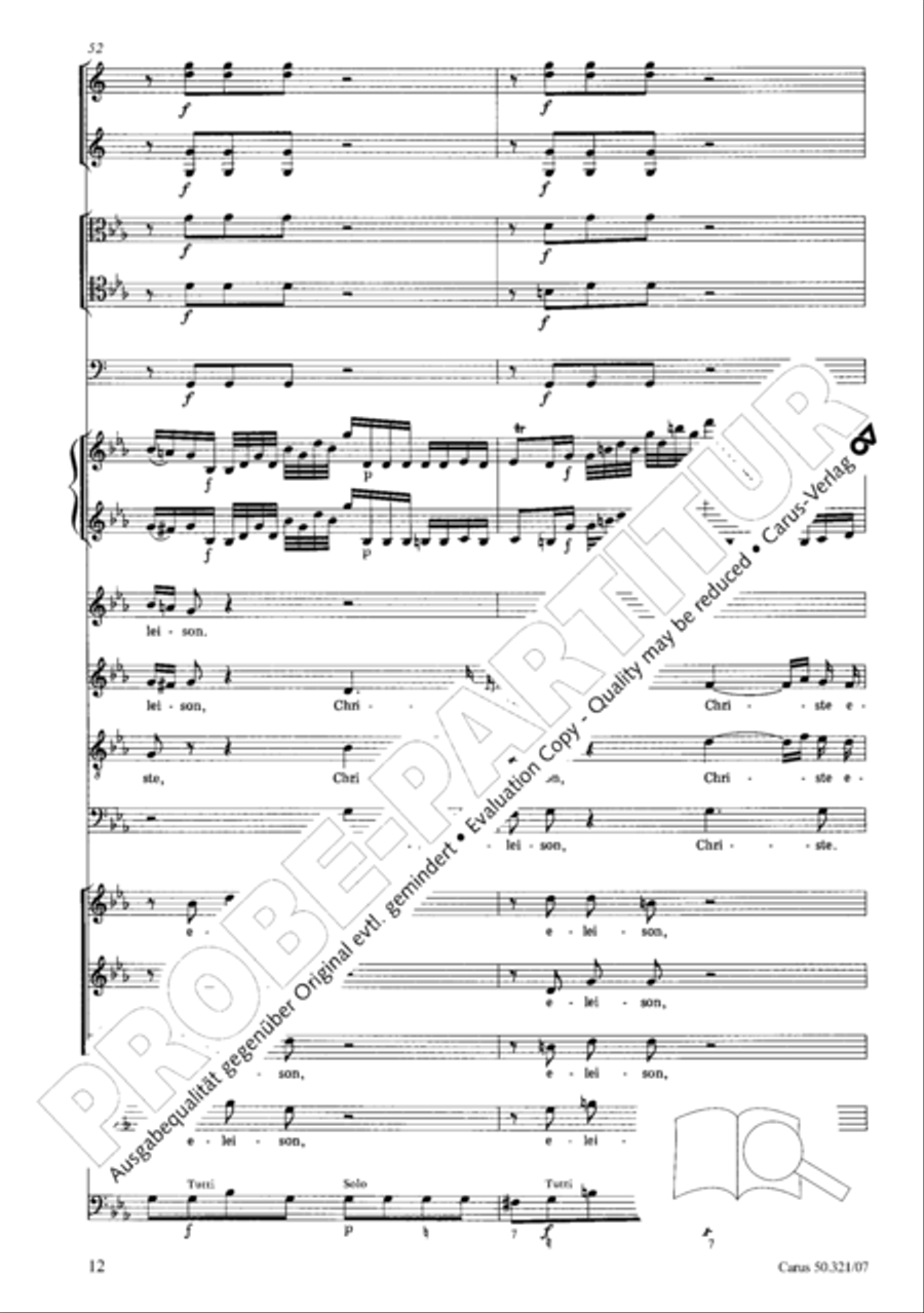 Requiem in C minor 4-Part scores gallery preview page 19