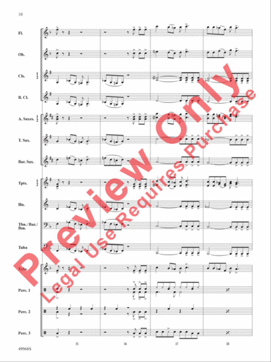 Funky Penguins Funky Penguins Concert Band scores gallery preview page 11