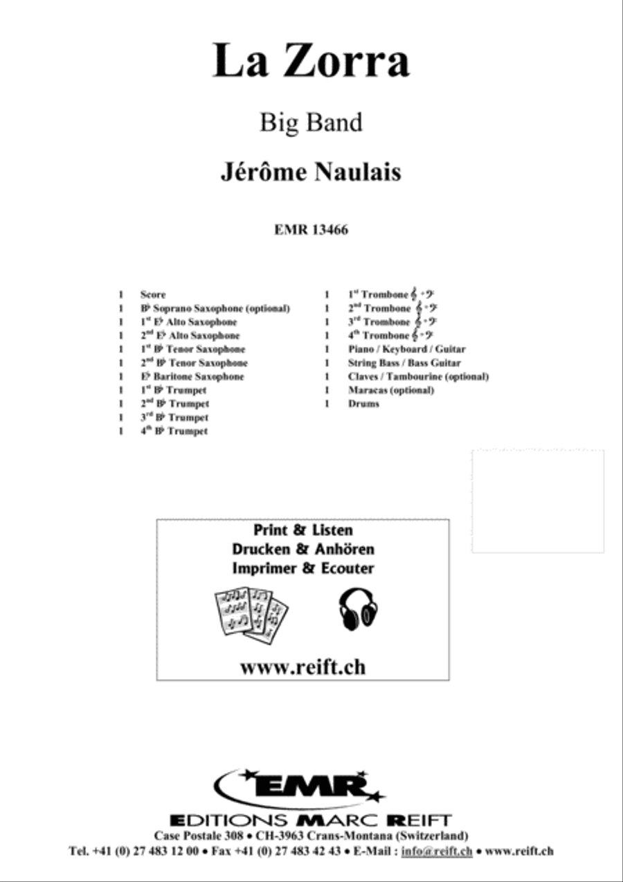 La Zorra La Zorra Big Band scores gallery preview page 2