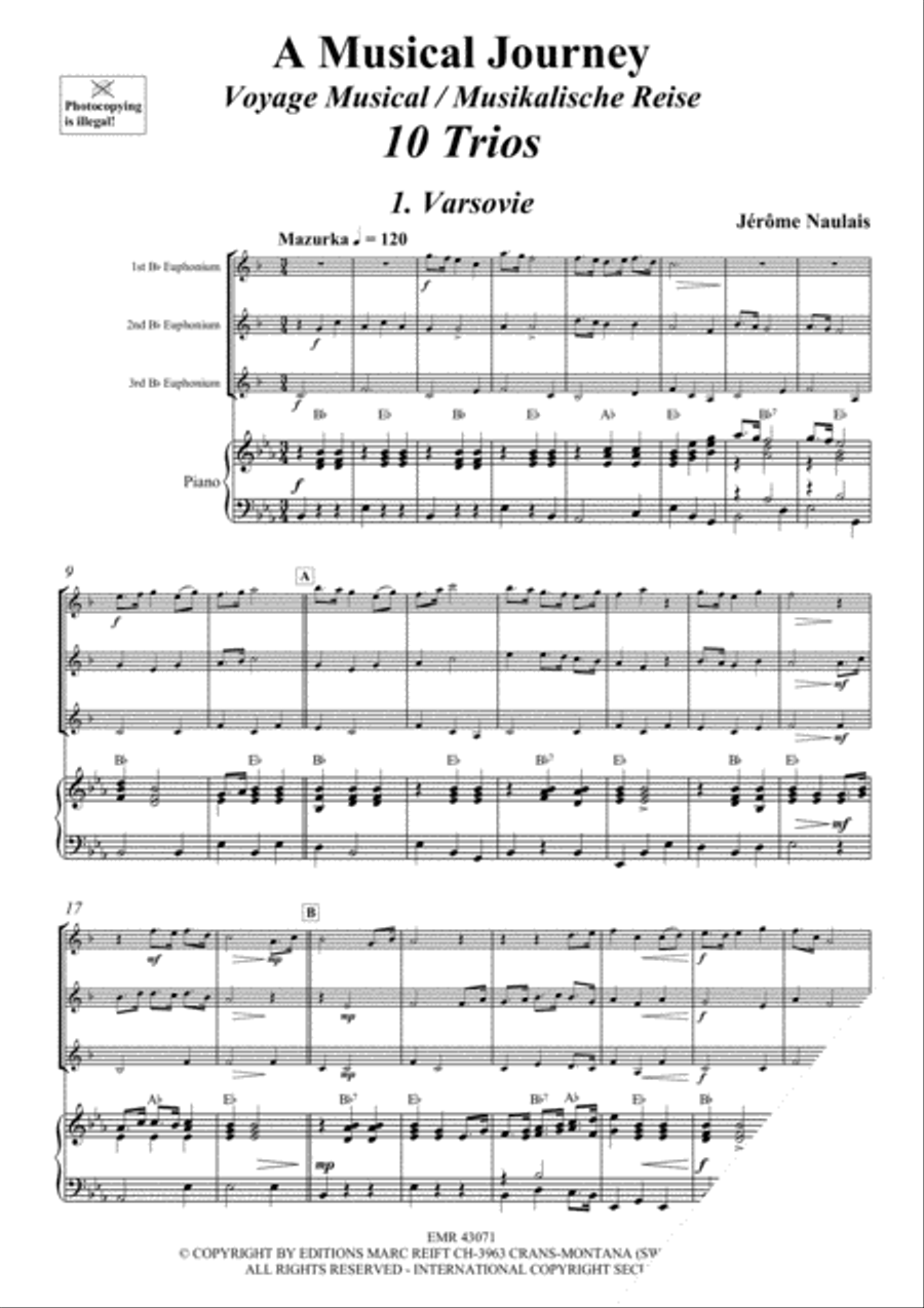 A Musical Journey Euphonium Trio scores gallery preview page 4