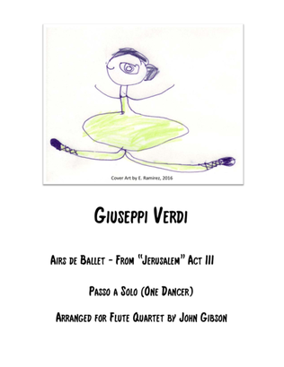 Book cover for Verdi - Ballet Music for flute quartet (Jerusalem, Act III - Passo a Solo)