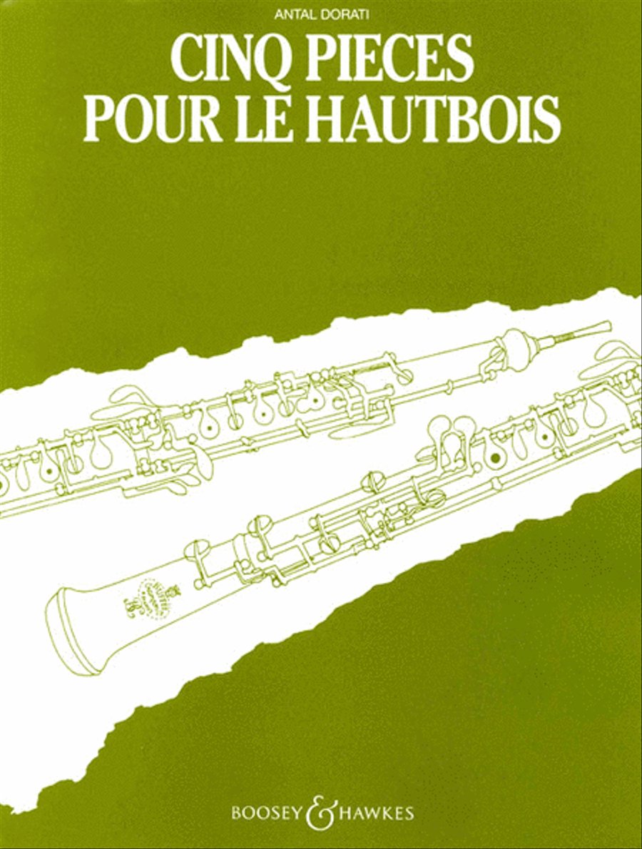 Cinq Pieces pour le Hautbois Oboe Solo scores gallery preview page 1