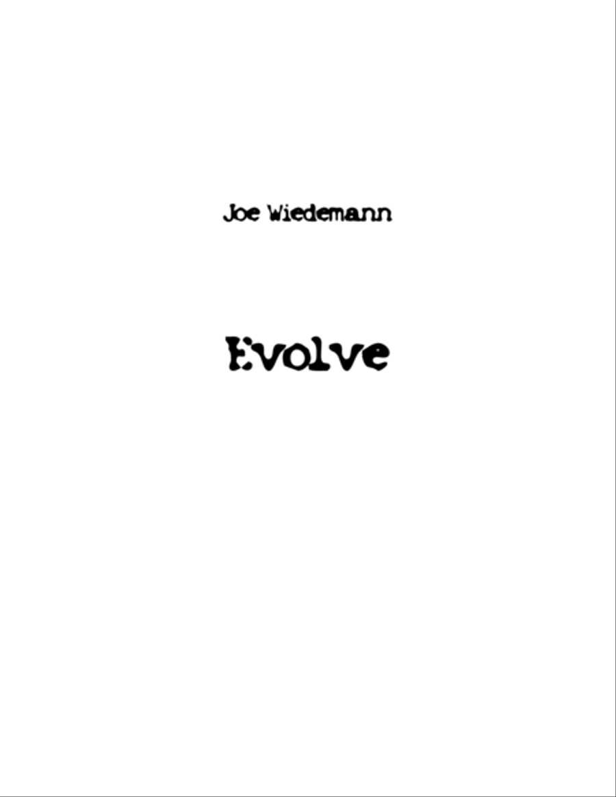 Evolve Full Orchestra - Digital Sheet Music