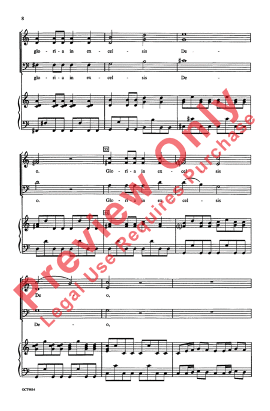 Gloria 3-Part scores gallery preview page 7