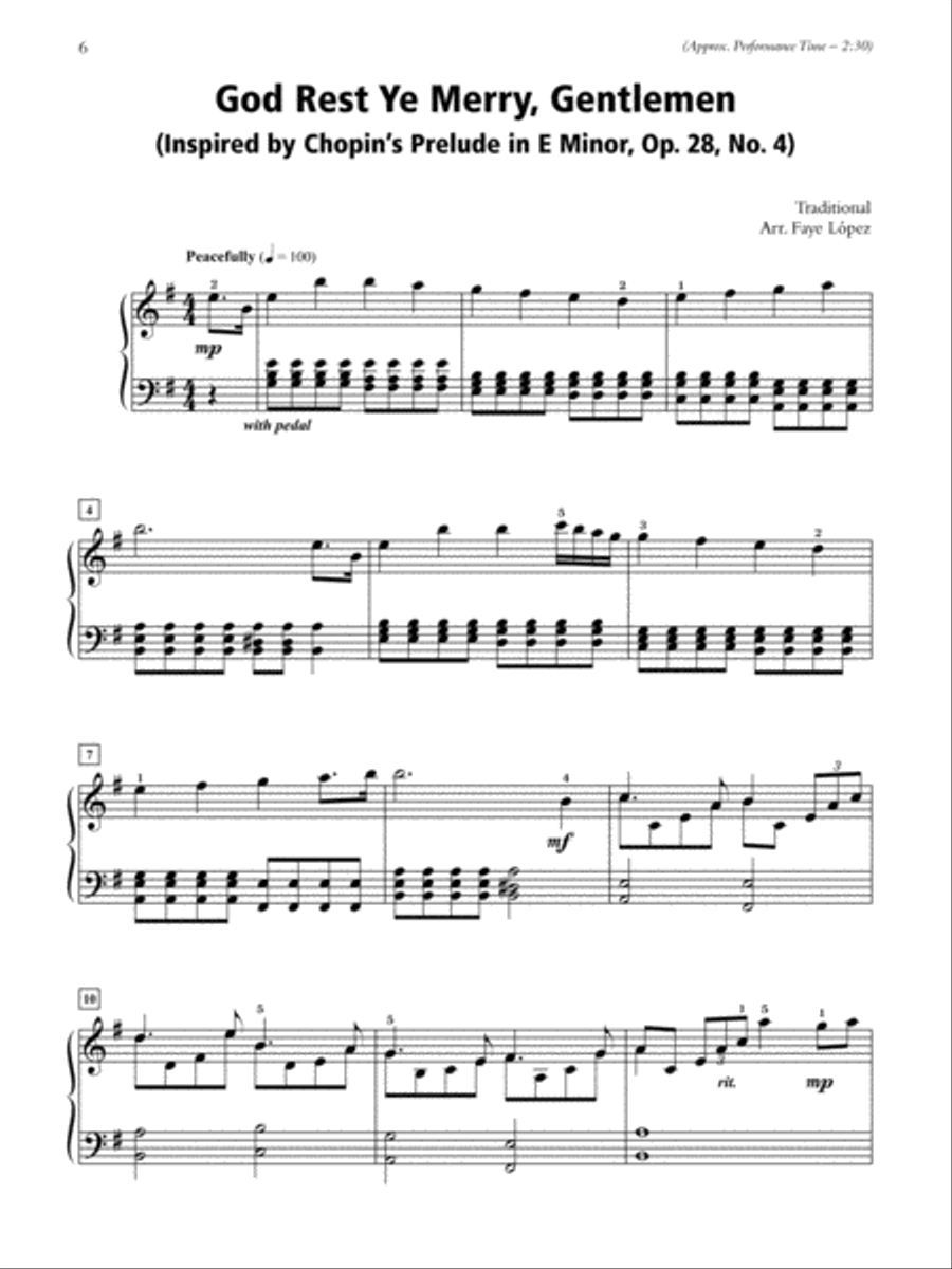 A Romantic-Style Christmas Piano Solo scores gallery preview page 2
