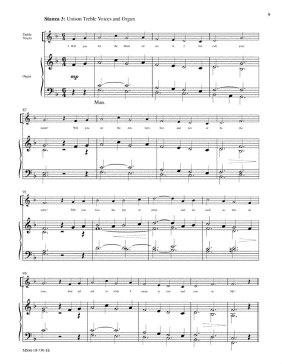 Festive Hymn Settings, Set 7 Organ Accompaniment scores gallery preview page 5