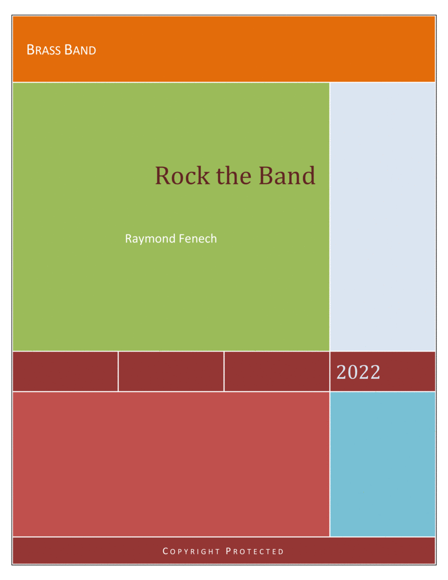 Book cover for Rock The Band - For Brass Band - Advance Intermediate level