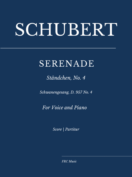 Serenade - Ständchen - Schwanengesang, D. 957 No. 4 (Duet for Voice and Piano) image number null