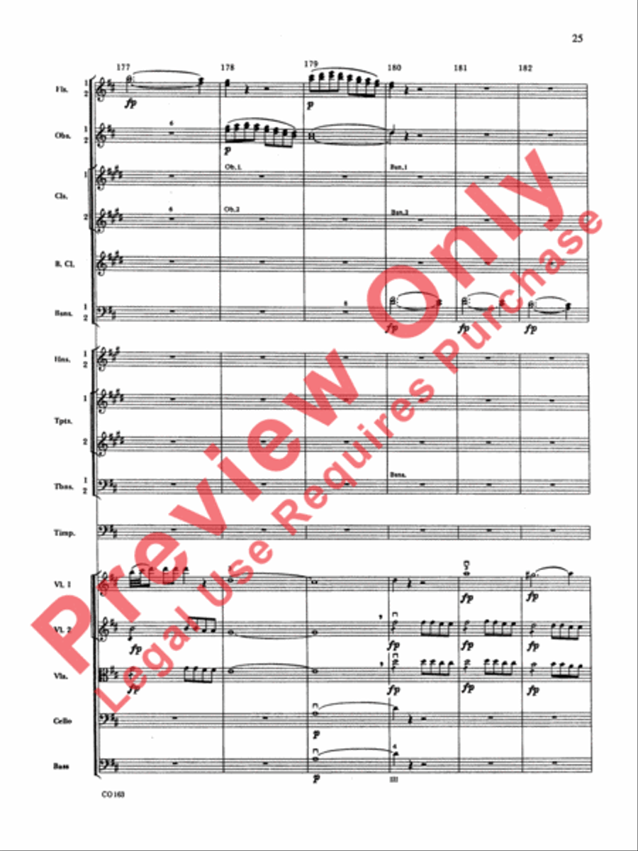 The Marriage of Figaro -- Overture Full Orchestra scores gallery preview page 28