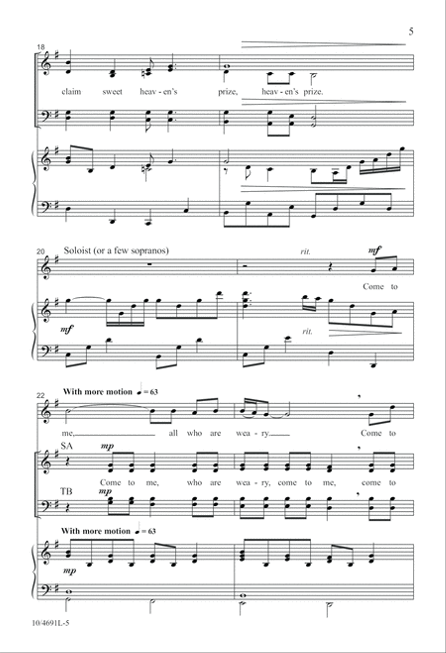 Fly Away Home 4-Part scores gallery preview page 5