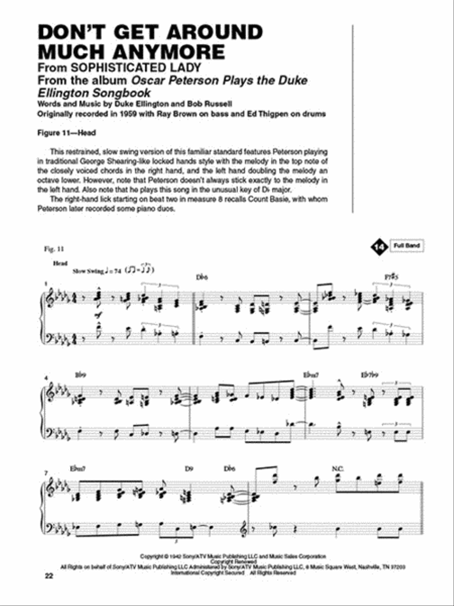 Oscar Peterson – Classic Trio Performances Piano Method scores gallery preview page 3