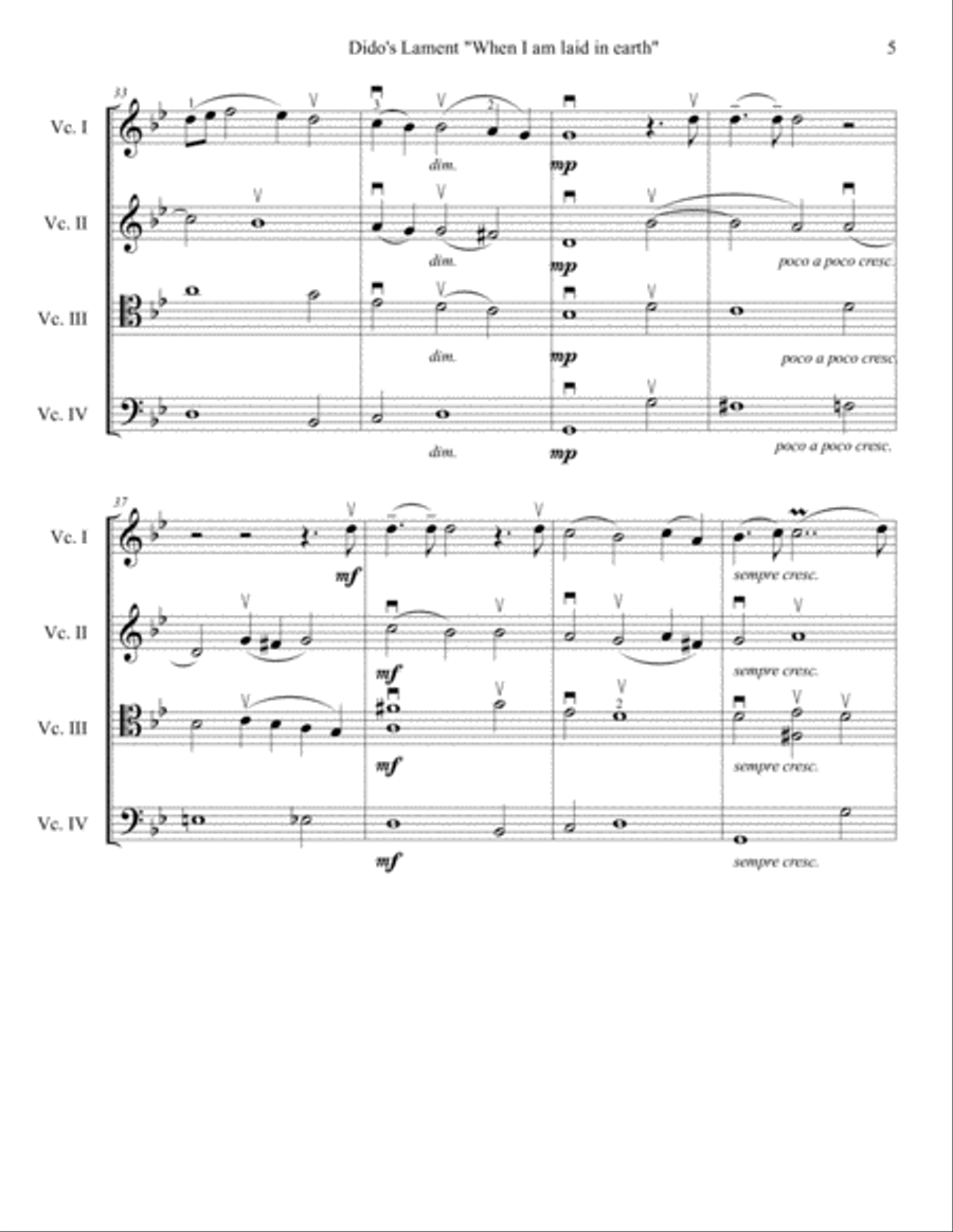 Henry Purcell, Dido's Lament 